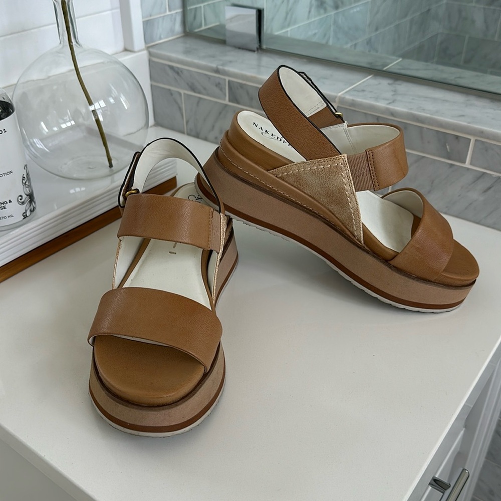 Naked feet sandals.